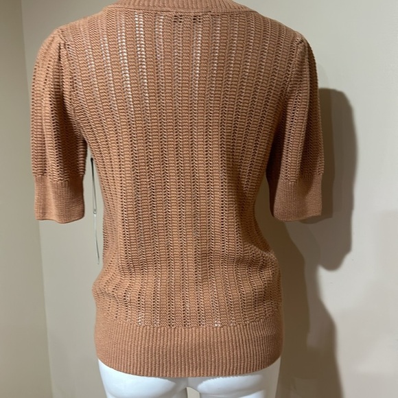 RACHEL Rachel Roy Brown V-Neck top - Picture 4 of 9